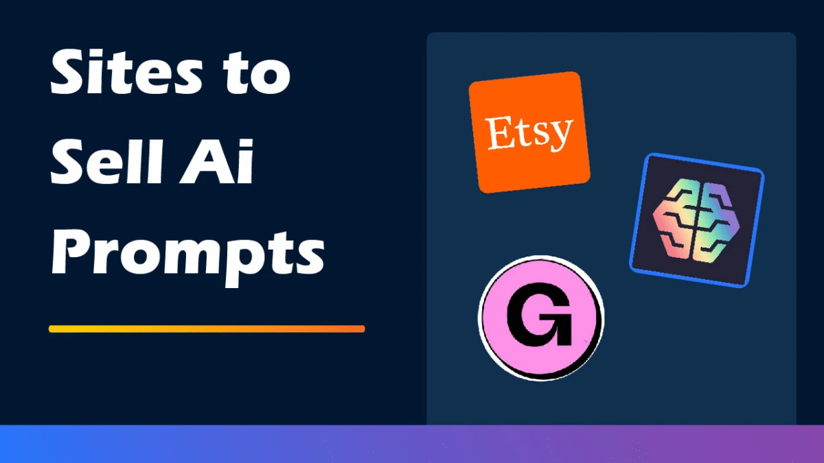 AI prompt marketplace dashboard with sales metrics | How to create a passive income selling AI prompts