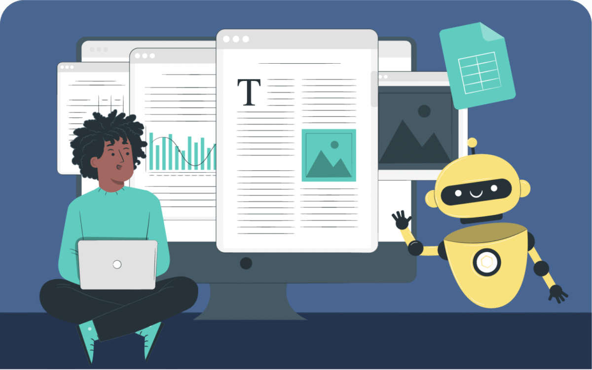 Example prompt flowchart showing how to expand one idea into multiple social posts | AI prompts for social media content