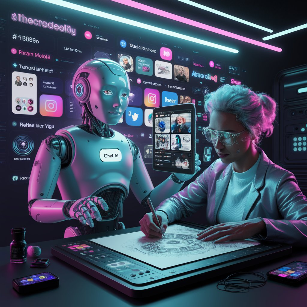 Example prompt flowchart showing how to expand one idea into multiple social posts | AI prompts for social media content