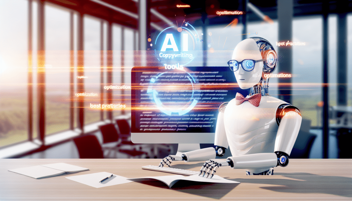 Marketer reviewing AI-generated ad copy variations on desktop screen | AI copywriting prompts