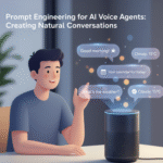 A natural conversation between a user and an AI voice agent, powered by effective prompt engineering.