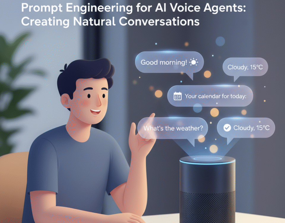 A natural conversation between a user and an AI voice agent, powered by effective prompt engineering.