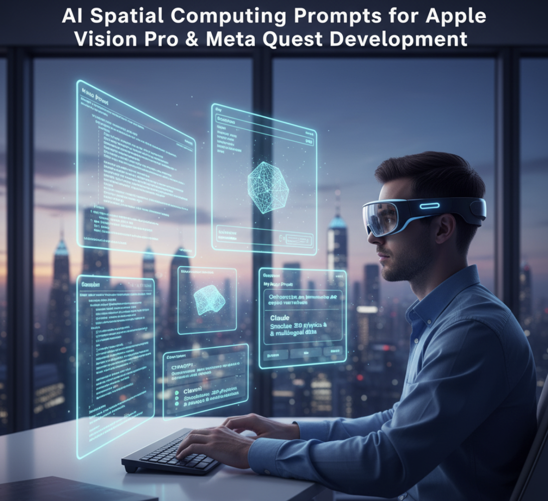 AI spatial computing prompts for Apple Vision Pro and Meta Quest development