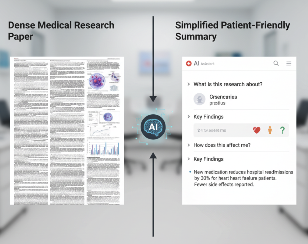 AI transforming medical research into patient-friendly education