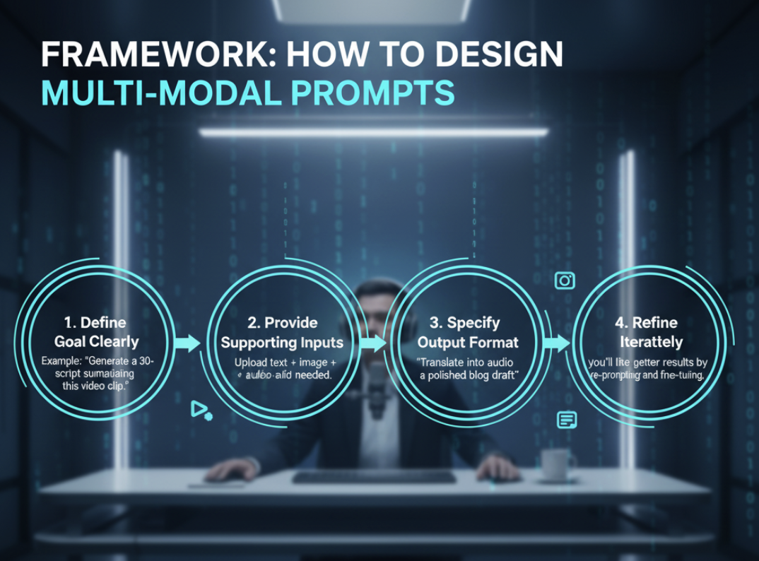 Checklist of best practices for multi-modal prompting