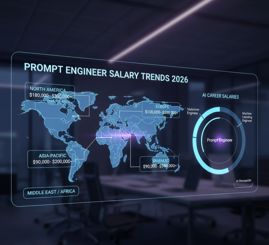 Prompt engineer salary trends by region 2026