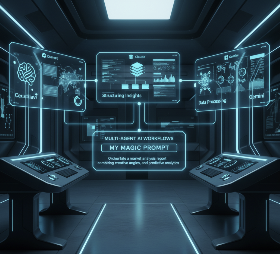 multi-agent AI workflows with ChatGPT Claude Gemini collaboration interface