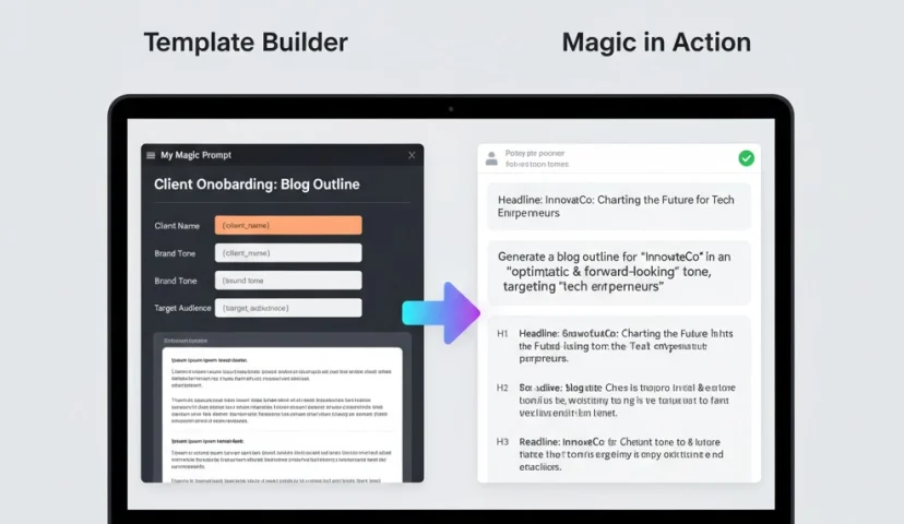 How to Use MagicPrompt's Library to Build a Client Prompt Template