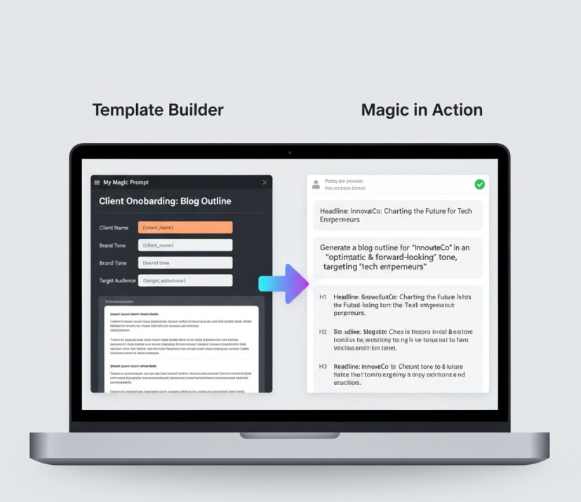 How to Use MagicPrompt's Library to Build a Client Prompt Template