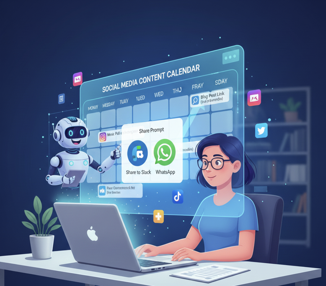 Sharing AI prompts from My Magic Prompt to Slack and WhatsApp
